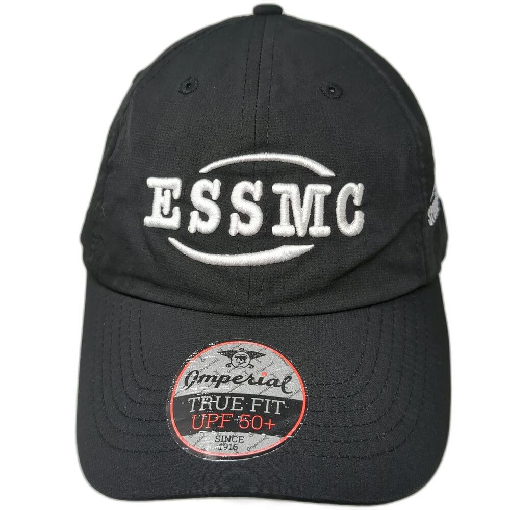 Imperial Baseball Cap Black OSFM ESSMC East Suburban Sports Medicine Hat UPF 50+